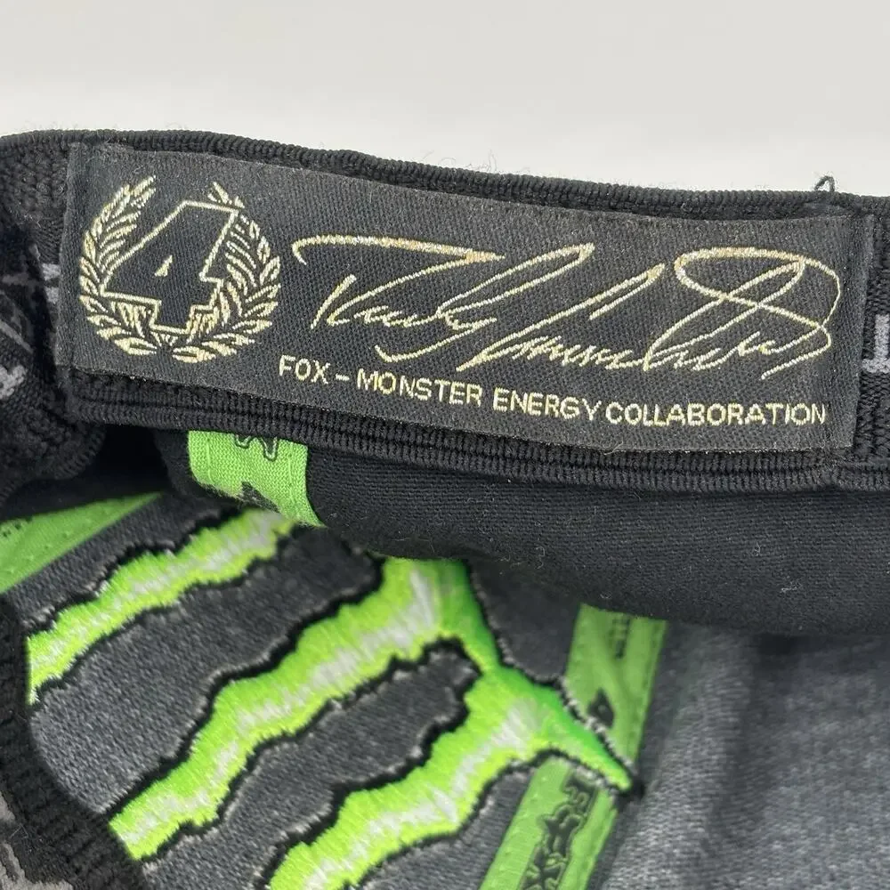 Fox Racing x Monster Hat Mens XS/S Embroidered Ricky Carmichael #4 Motocross Y2K